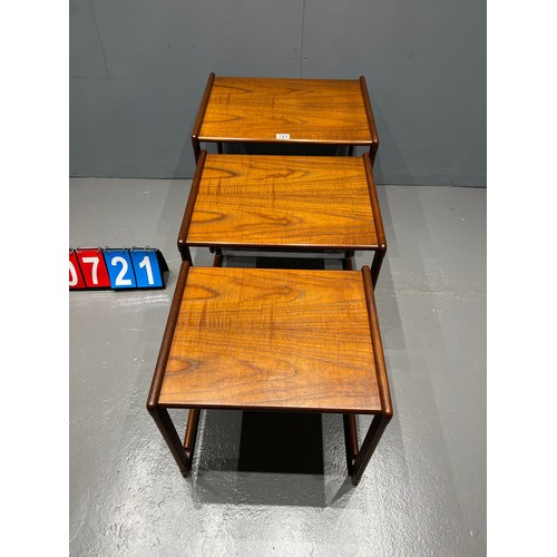 721 - Rare g-plan quadrille nest of tables