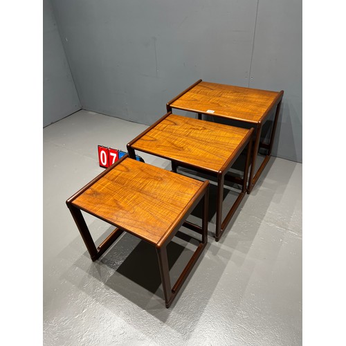 721 - Rare g-plan quadrille nest of tables