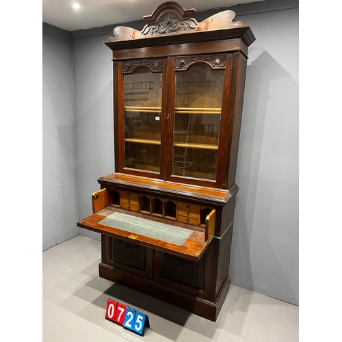 725 - Victorian chiffonier bookcase