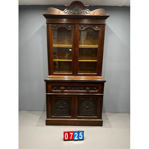 725 - Victorian chiffonier bookcase