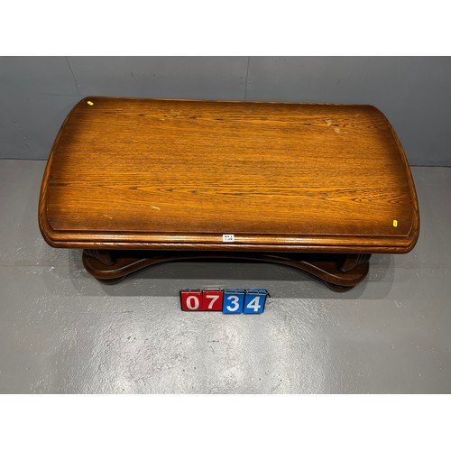 734 - Oak coffee table