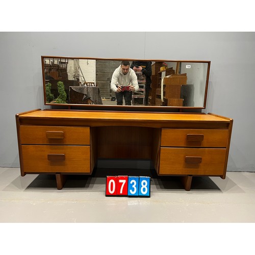 738 - White & newton mid century dressing table