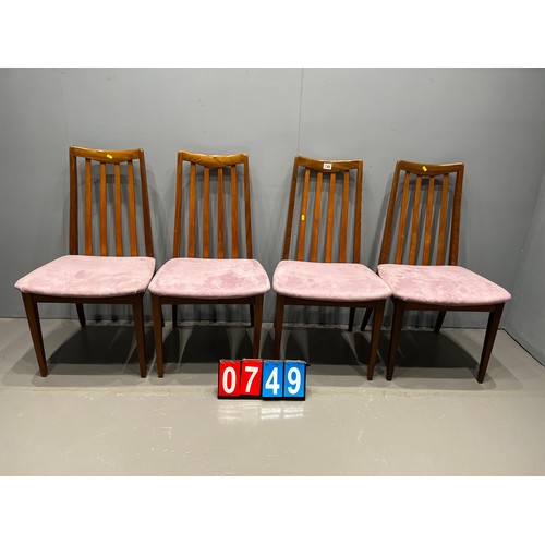 749 - 4X G-plan fresco dining chairs