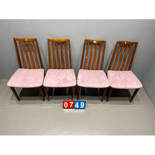 749 - 4X G-plan fresco dining chairs