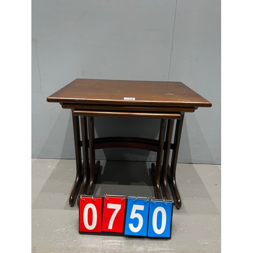 750 - Mid century teak nest of tables g-plan?