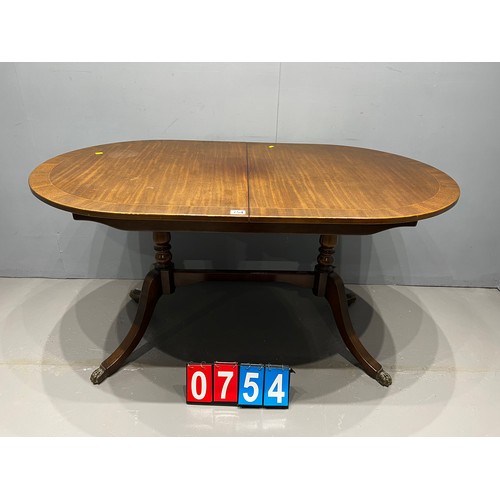 754 - Regency style extending dining table