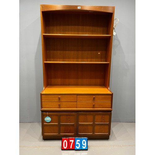 759 - Mid century Nathan squares wall unit