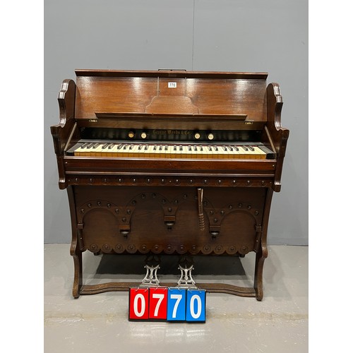 770 - Victorian mahogany organ