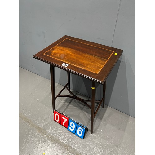 796 - Edwardian inlaid mahogany games table