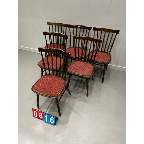 816 - Set of 6 kitchen chairs