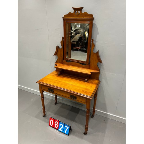 827 - Victorian satin wood dressing table