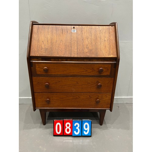 839 - Rare mid century bureau by a.younger