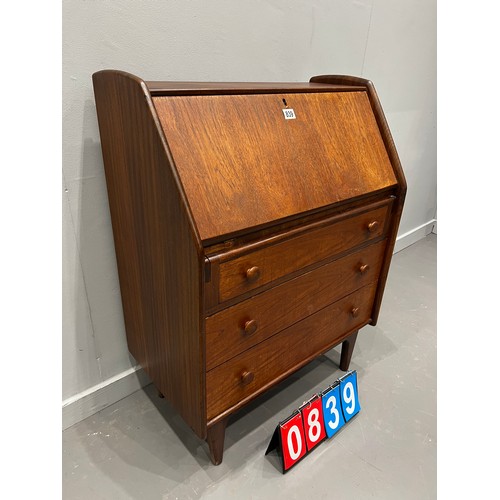 839 - Rare mid century bureau by a.younger