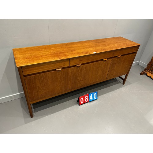 840 - Rare Nathan 'caspian' mid century teak sideboard