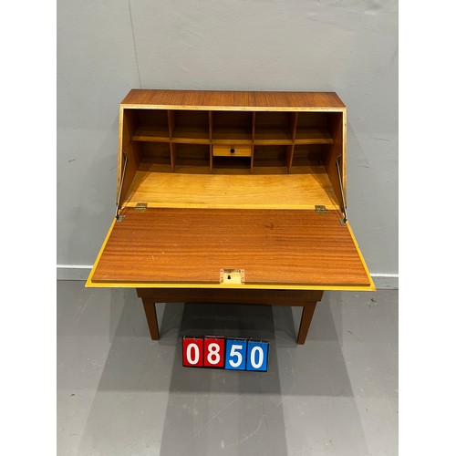 850 - Mid century teak bureau