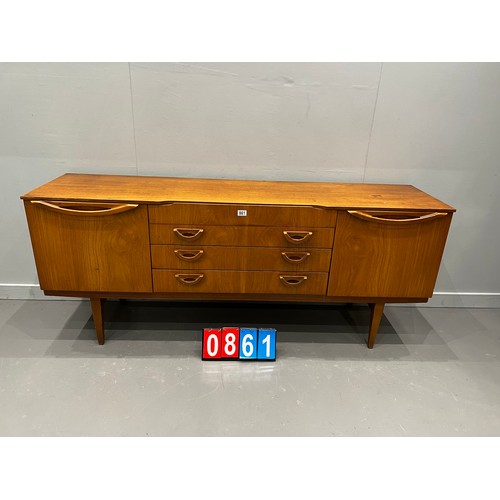 861 - Stylish mid century sideboard A/F