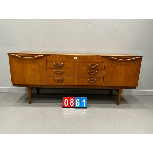 861 - Stylish mid century sideboard A/F