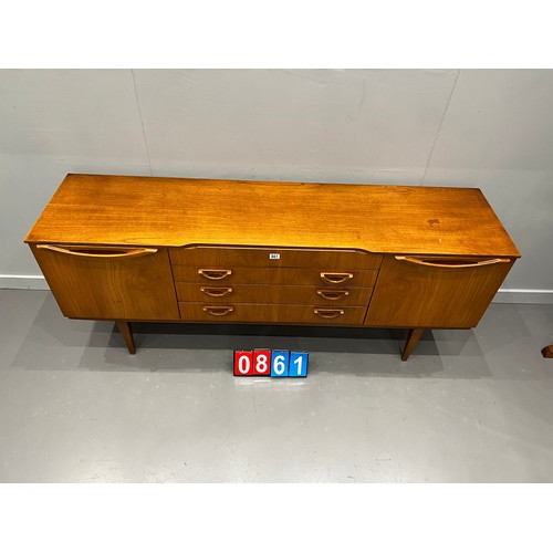 861 - Stylish mid century sideboard A/F