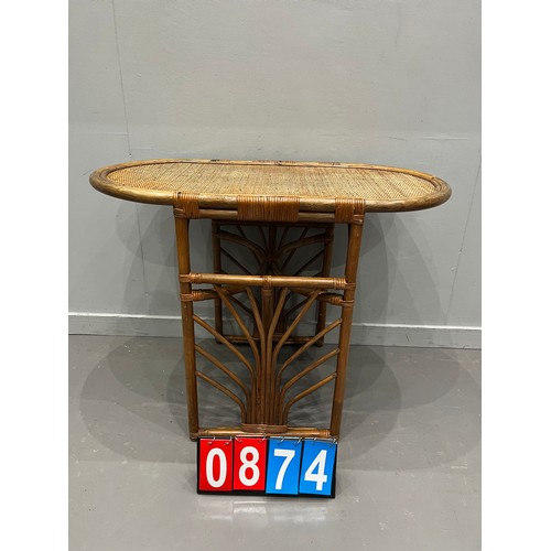 874 - Victorian bamboo side table