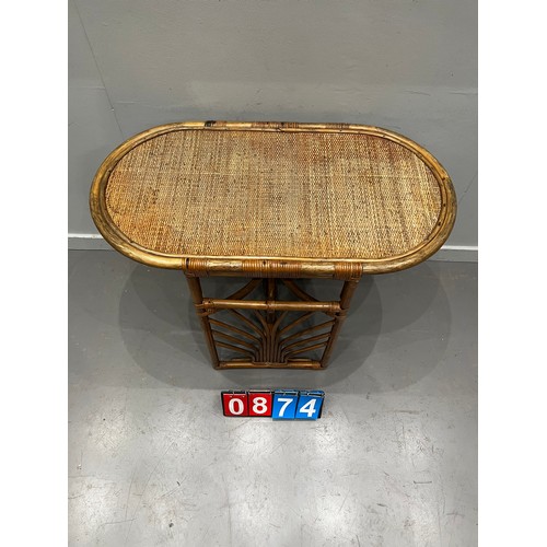 874 - Victorian bamboo side table