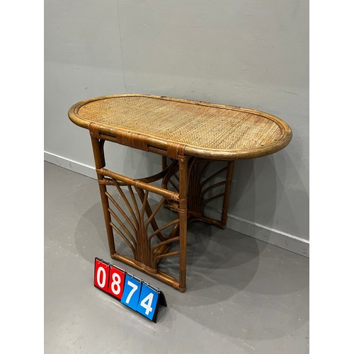 874 - Victorian bamboo side table