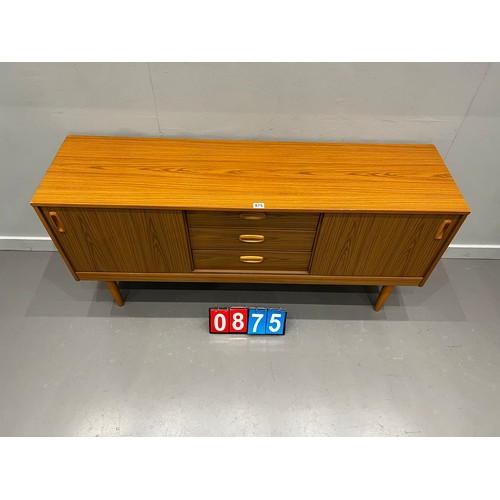 875 - Mid century schreiber sliding door sideboard