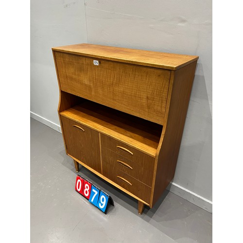 879 - Mid century jentique mini highboard/ bureau