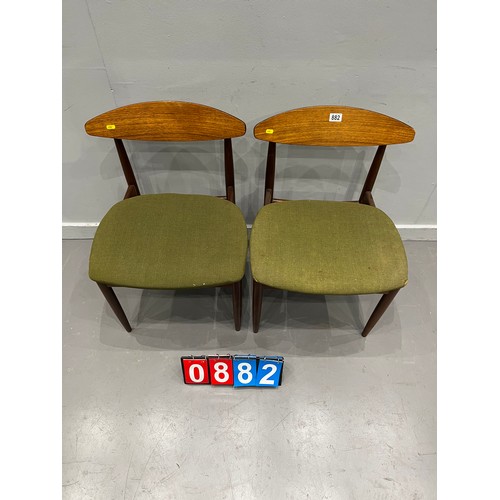 882 - 2 G-plan mid century chairs