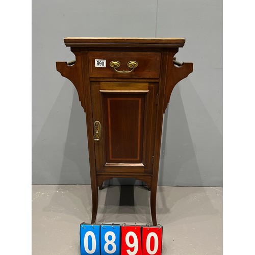 890 - Edwardian marble top wash stand