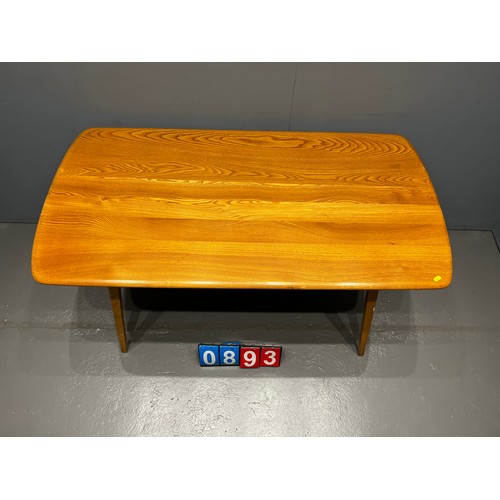 893 - Blonde ercol plank table very clean