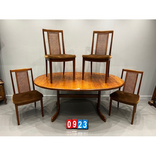 923 - G-plan teak fresco table + 4 chairs