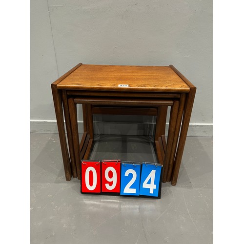 924 - G-plan quadrille teak nest of mid century tables