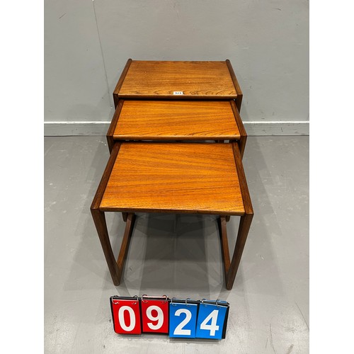 924 - G-plan quadrille teak nest of mid century tables