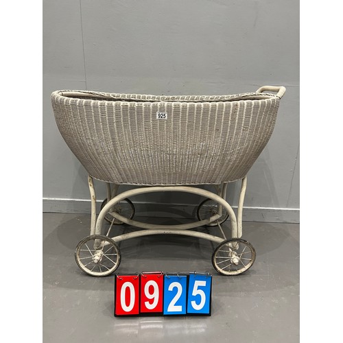 925 - Lloyd loom wicker pram