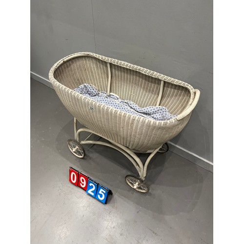 925 - Lloyd loom wicker pram