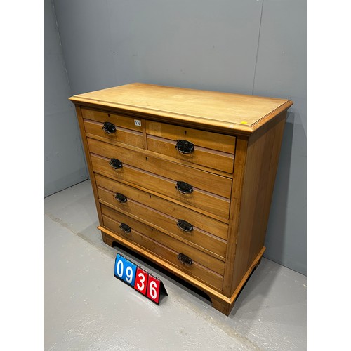 936 - Antique satin wood chest of drawers