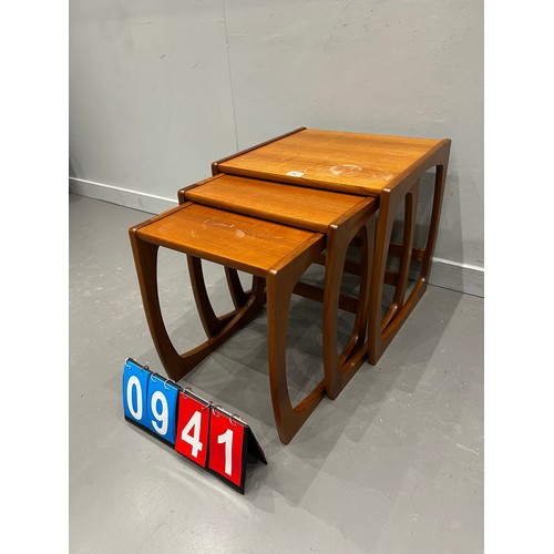 941 - G-plan style nest of mid century tables