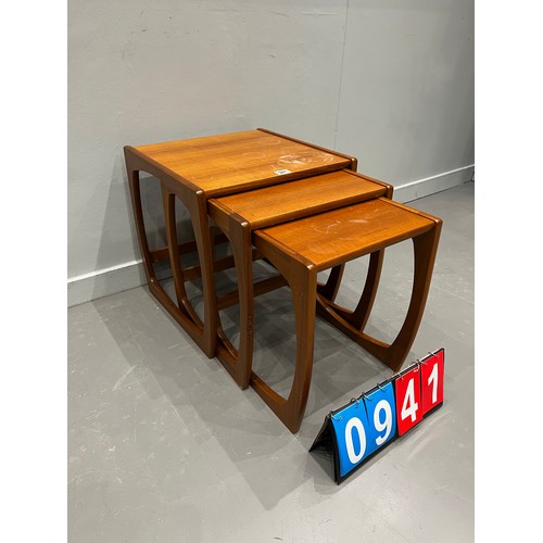 941 - G-plan style nest of mid century tables