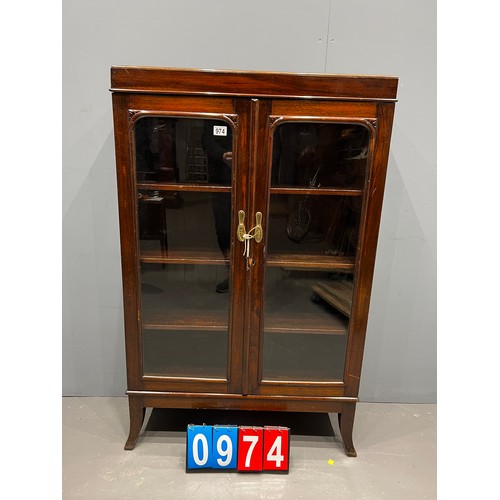 974 - 2 door library bookcase