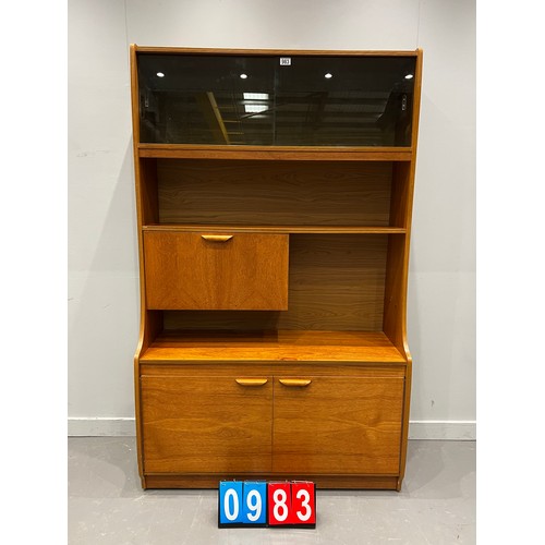 983 - Mid century teak room divider/wall unit