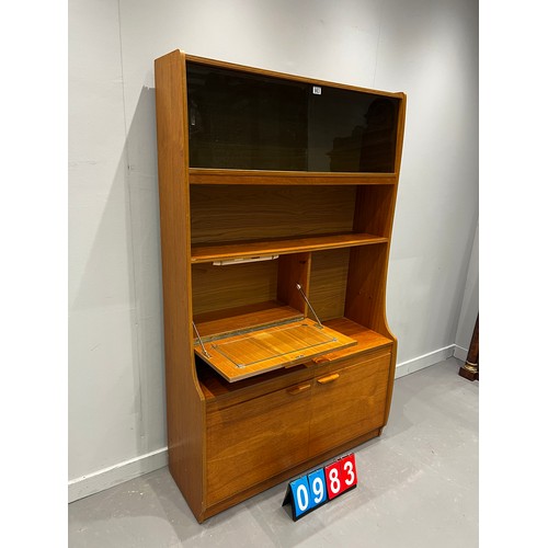 983 - Mid century teak room divider/wall unit