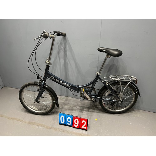 992 - Ladies folding Raleigh Evo 75P bike