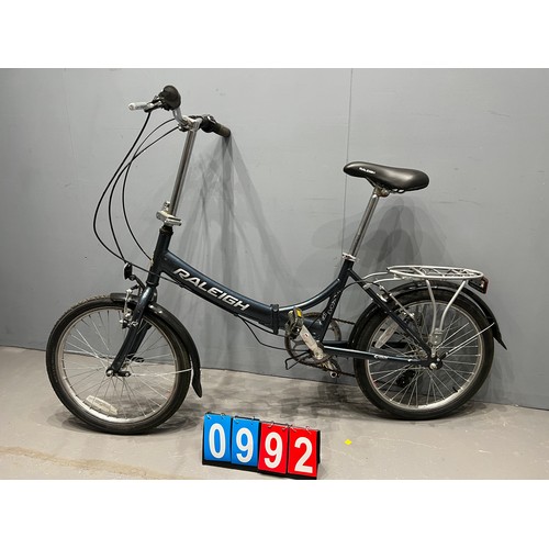 992 - Ladies folding Raleigh Evo 75P bike