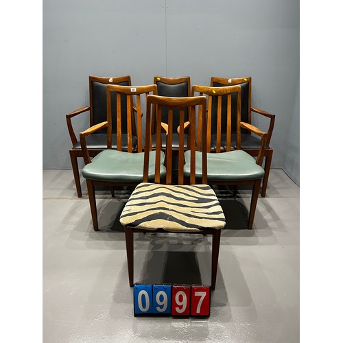 997 - 6 G-plan mid century chairs