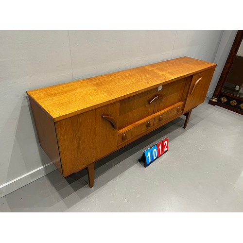 1012 - Rare 'boomerang' mid century teak sideboard danish ?