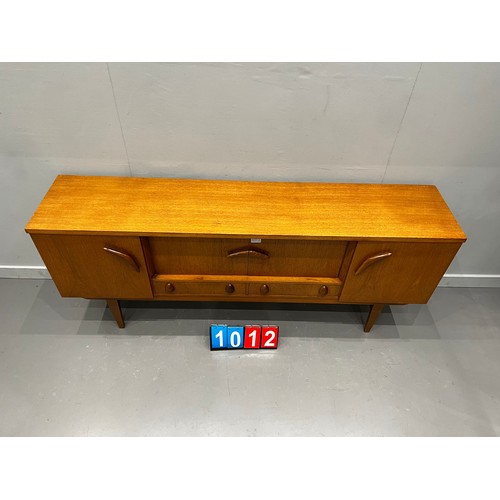 1012 - Rare 'boomerang' mid century teak sideboard danish ?