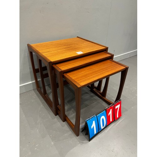 1017 - G-plan quadrille mid century teak nest of tables (very clean)