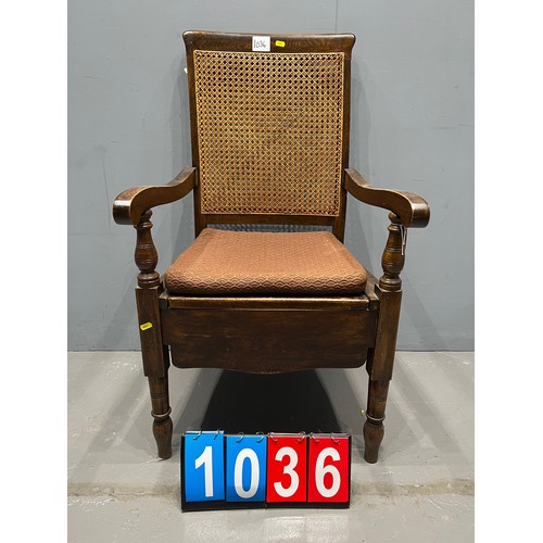 1036 - Early 20th century commode chair