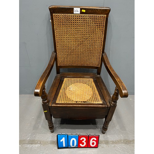 1036 - Early 20th century commode chair