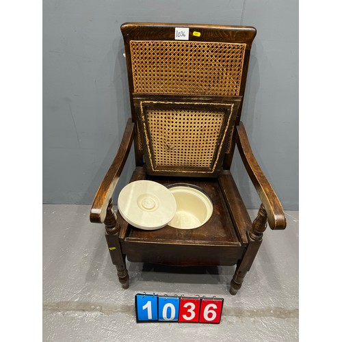 1036 - Early 20th century commode chair